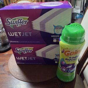 Swiffer WetJet Pads and Gain Odor Defense Bundle